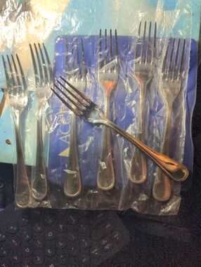 Christofle Silver Beaded-Edge Dinner Forks - Set of 6